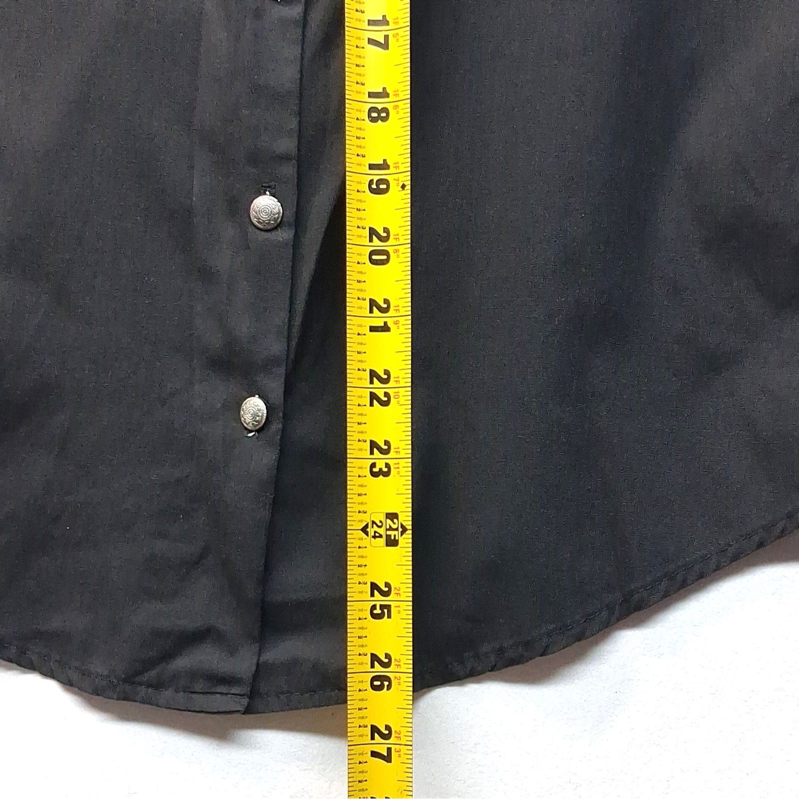 Back At The Ranch Womens S Black Western Aztec Cotton Button-Up Shirt Cowgirl — image 7 of 7